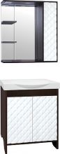 Мебель для ванной Style Line Агат 76 белая/венге