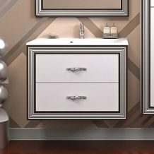 Мебель для ванной Opadiris Карат 80 серебряная патина