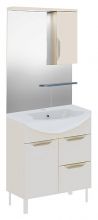Мебель для ванной Gemelli Cosmo New 75 напольная исполнение II бежевый глянец
