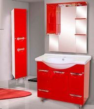 Мебель для ванной Misty Орхидея 85 красная эмаль