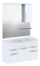 Мебель для ванной Gemelli Cosmo New 108 подвесная исполнение I белый глянец